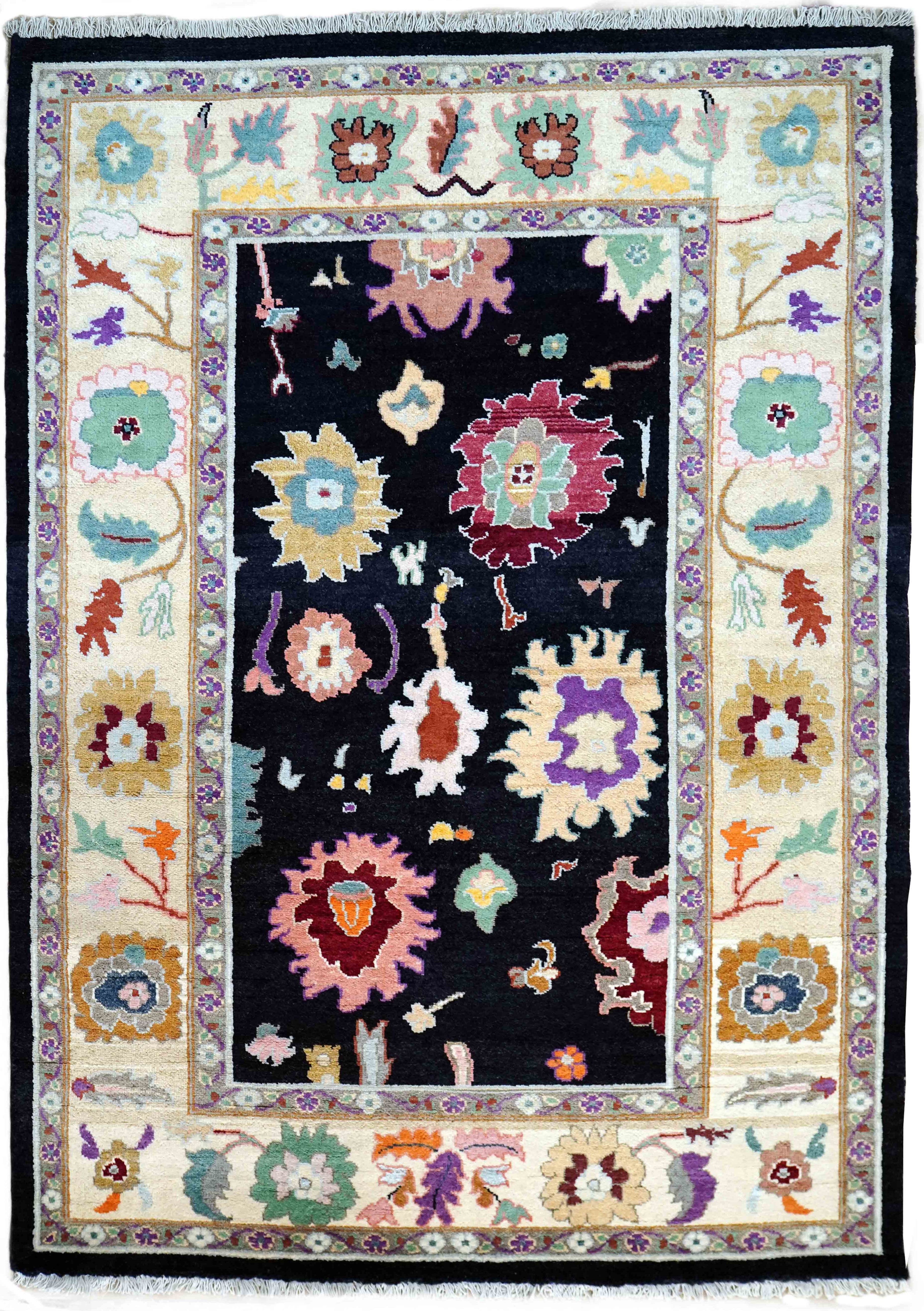5x7.75 feet Chobi Hand-Knotted Carpet