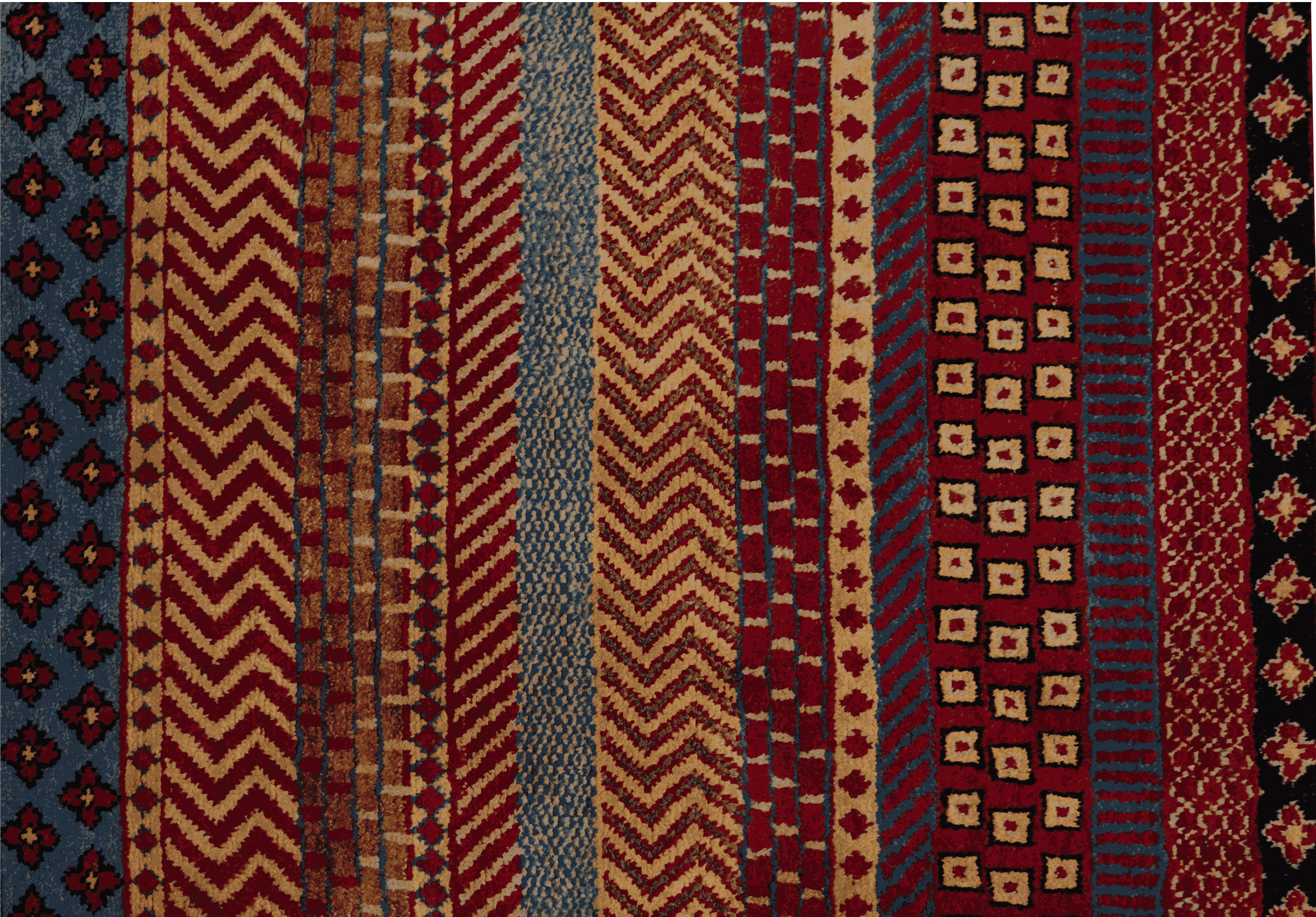 4x6 Modern Moroccan Hand-knotted Carpet