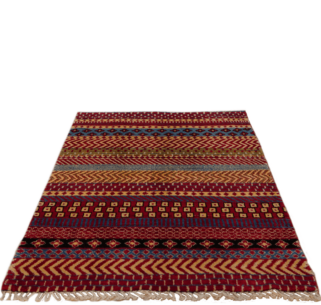 4x6 Modern Moroccan Hand-knotted Carpet