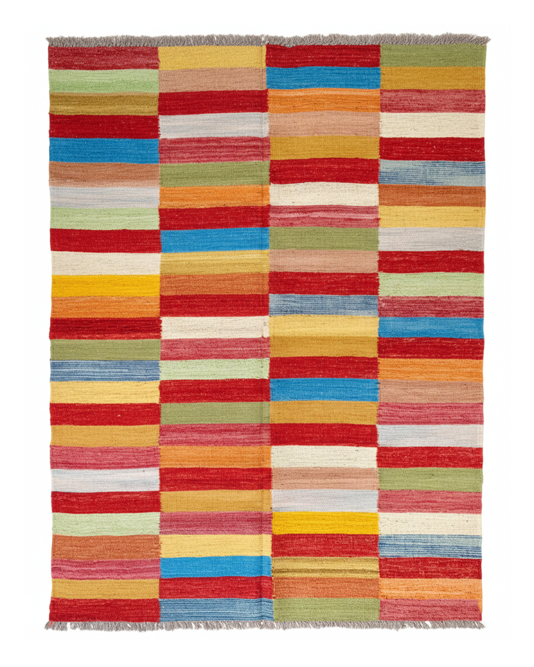 Boho Multi-Color Tiles Handmade Rug